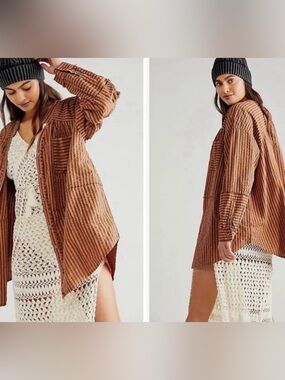 Free People We The Free One Of The Boys Striped Tunic Top